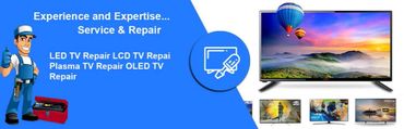 TV repair service offering LED, LCD, Plasma, and OLED TV repairs with expertise.