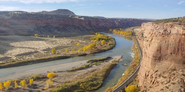 Rural western Colorado land survey boundary topography Grand Junction river railroad