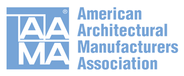 Logo of the American Architectural Manufacturers Association in blue and white.