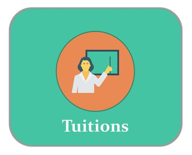 Illustration of a teacher giving tuition with a pointer and board at hummingbird Preschool, jakkur