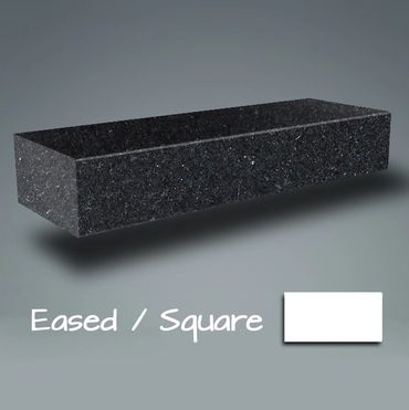 Eased square edge profile granite quartz kitchen countertops counter tops