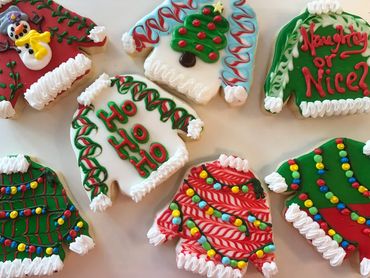 Ugly Christmas Sweater Cookies