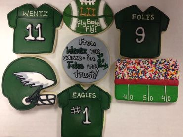 Philly Eagles Cookies