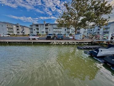 Rear entrance to condo