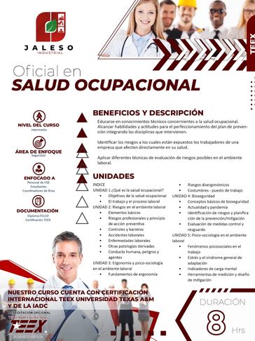 Capacitación en la universidad TEEX Oficial en Salud ocupacional con certificación internacional