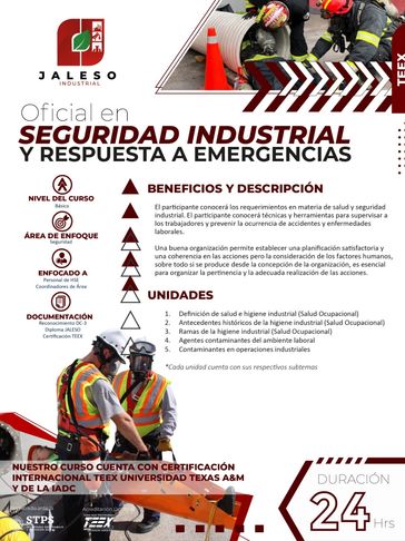 Capacitación en la universidad TEEX Oficial en seguridad industrial con certificación internacional