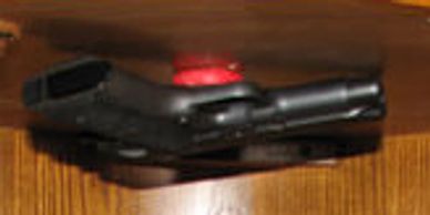 Hide your hand guns under a counter or table by attaching them to our heavy duty magnets.