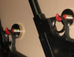 Heavy duty Hook Magnets hold your guns securely.