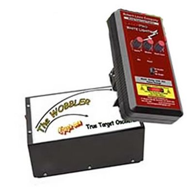 The Wobbler moves the attached LaserPro back and forth for realistic, curved moving targets.