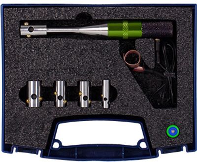 Green LaserShooter with Finger Ring with Wire and 4 Gauge Inserts.