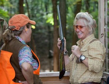 GRITS gals enjoying their shooting at one of their member sites.