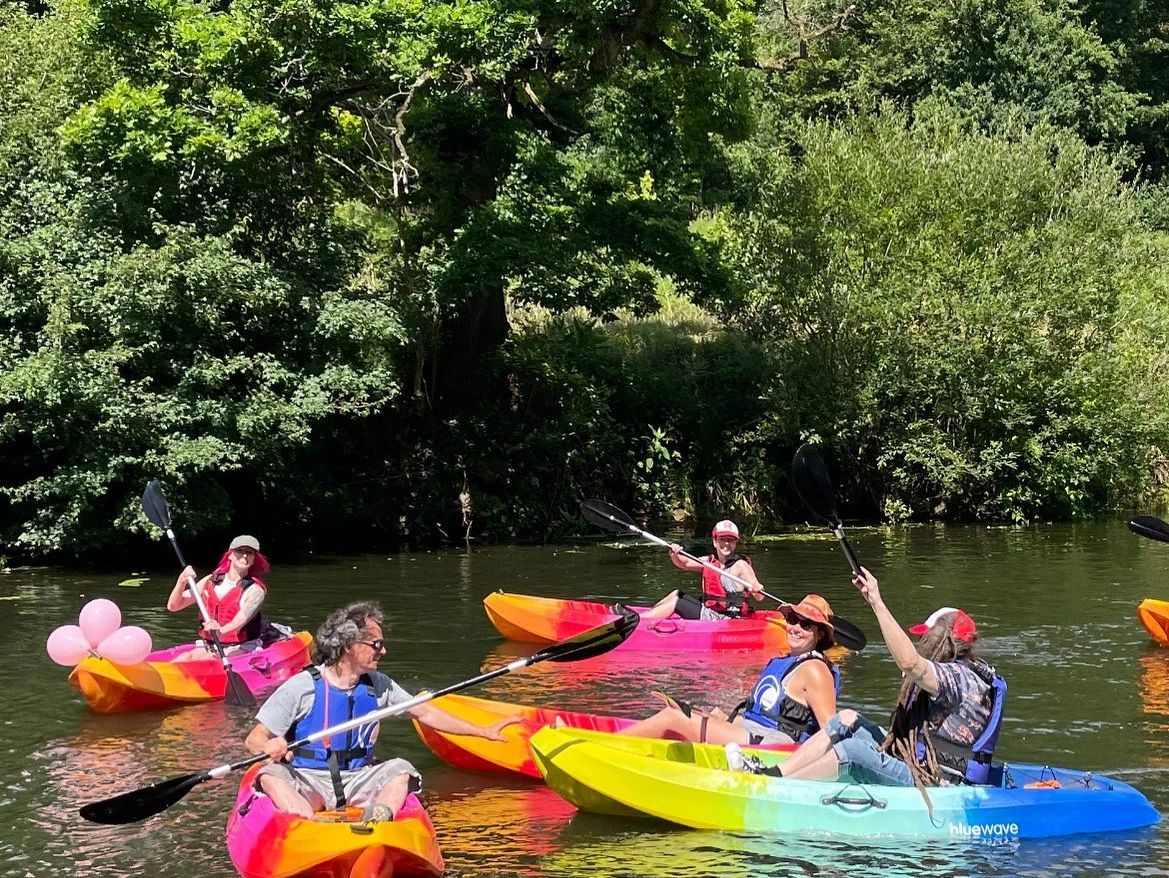 Kayak group at Swiss Valley, Llanelli