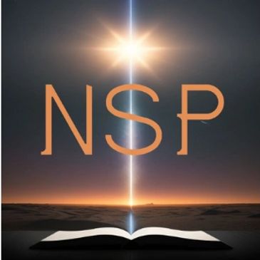 Book with light and NSP text