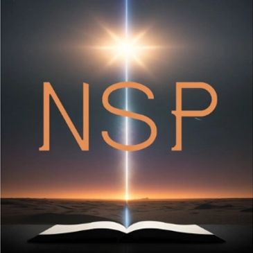 Book with light and NSP text
