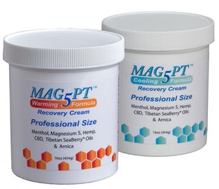 Mag5PT warming and cooling recovery cream 16oz professional size.