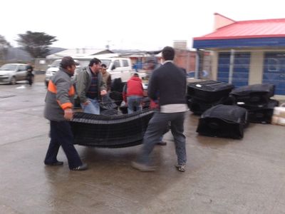 FATHOMS PLUS TRAPS ARRIVING AT THE UNIVERSITY OF CONCEOTION, CHILE.