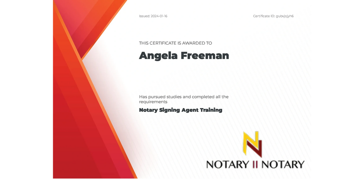 Notary II Notary certificate of certification
