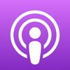 Apple Podcasts logo.