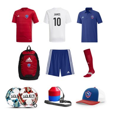 Soccer uniforms and equipment