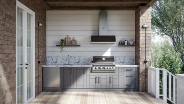 outdoor kitchen installation