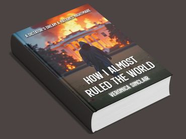 Angled 3D view of the paperback edition of 'How I Almost Ruled the World' on a dark gray background.