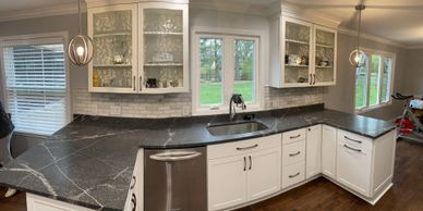 Residential kitchen remodel by B & B Maintenance in Indianapolis.