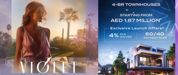 Luxury 4-bedroom townhouses starting at AED 1.87 million with exclusive launch offers.