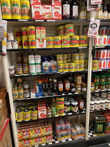 Shelves of Italian Products