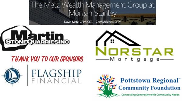 Thank you message with multiple sponsor logos.