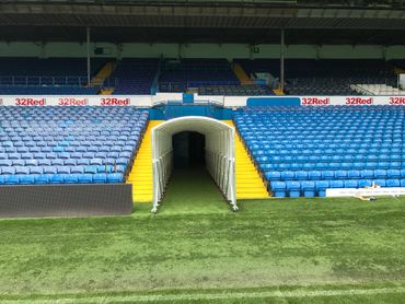 football tunnel