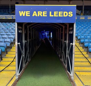 leeds United football tunnel