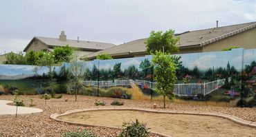 Backyard mural