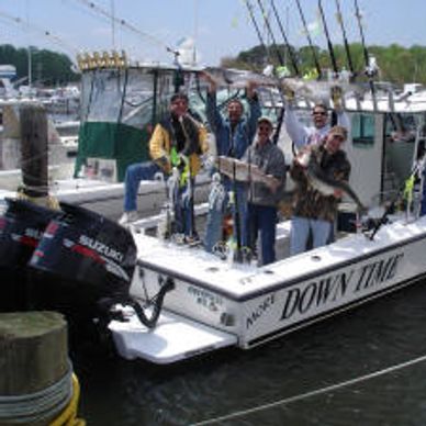Annapolis fishing charters on board the Down Time