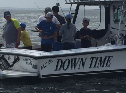 Perch fishing - Annapolis fishing charters on board the Down Time