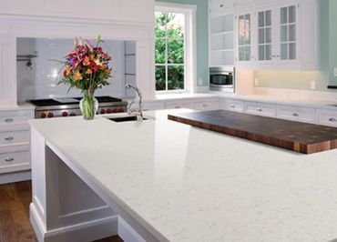 Custom Kitchen With Select Custom solid surface and custom cabinets.
