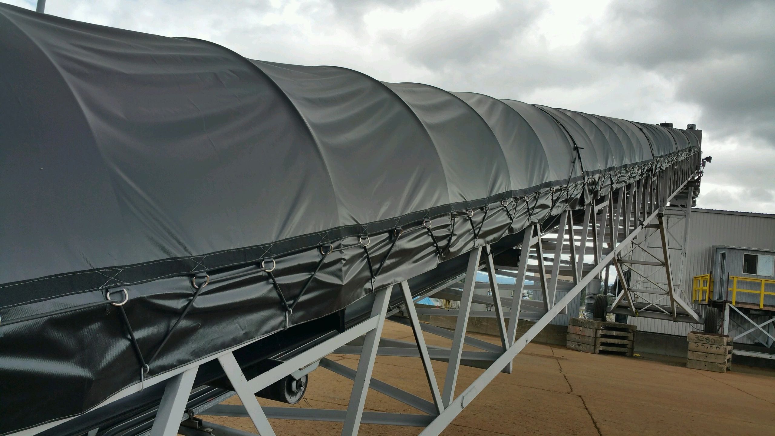 Custom-Made Conveyor Cover at a Mill