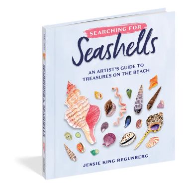 Book titled 'Searching for Seashells' by Jessie King Regunberg.