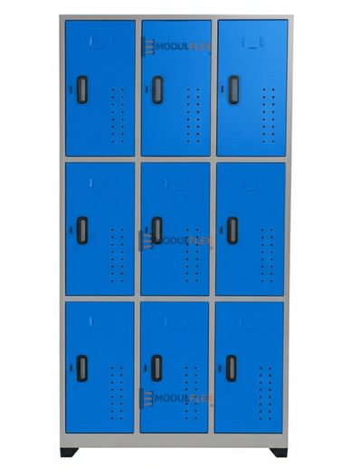 Lockers metálicos 9 puestos puertas azules locker metálico casilleros metálicos locker para cascos