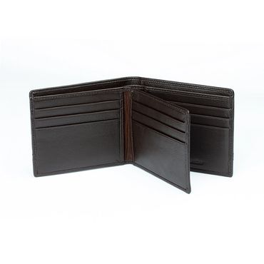 Black leather card holder
