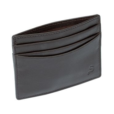 Black leather card holder