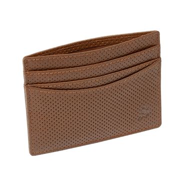 Brown perforated card holder