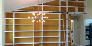  Custom made Beautiful home library build out. By Phil's Handy Service, Inc. Tampa, Florida