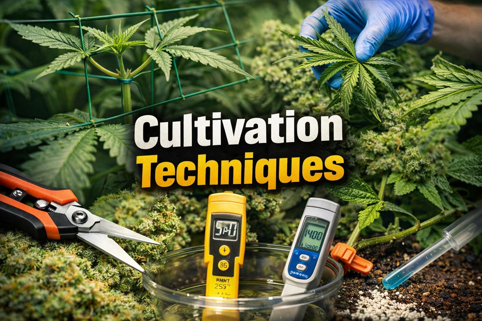 Cultivation techniques for growing weed at home.