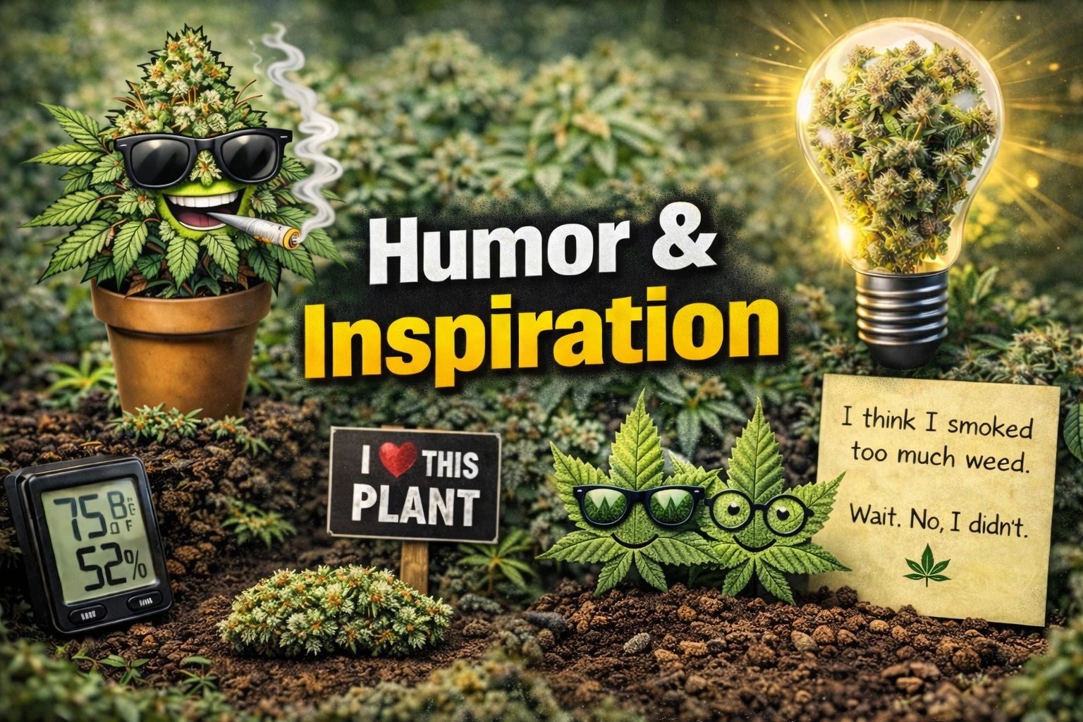 Humor and inspiration about smoking and growing weed.