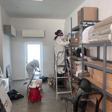 Offering smoke damage and fire damage cleanup for out of pocket clients or going through insurance.