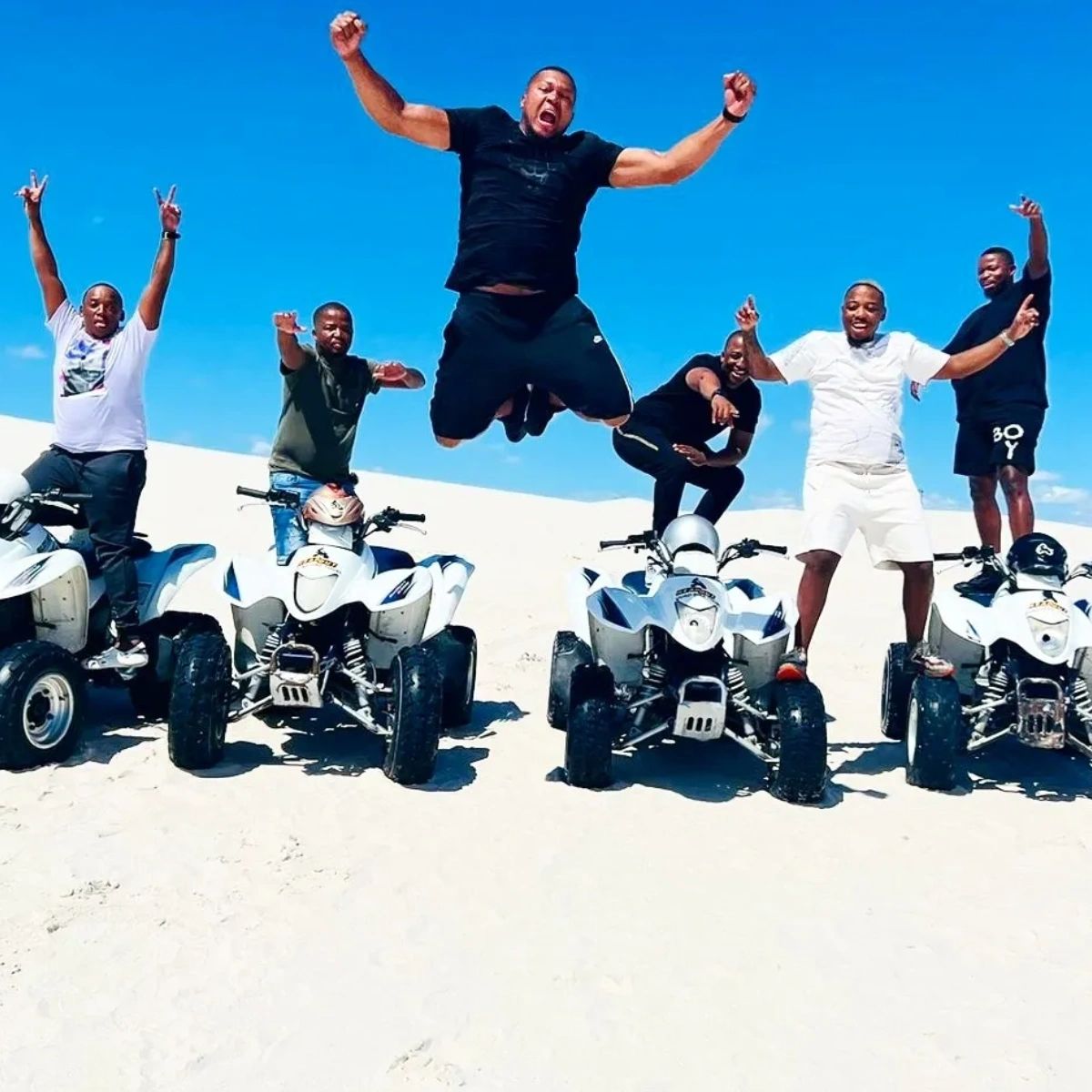 enjoying quad biking atlantis dunes