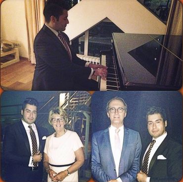 Alireza Ghafouri and Ambassador Jos Douma