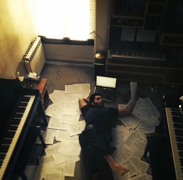 Alireza Ghafouri at his Room in Tehran