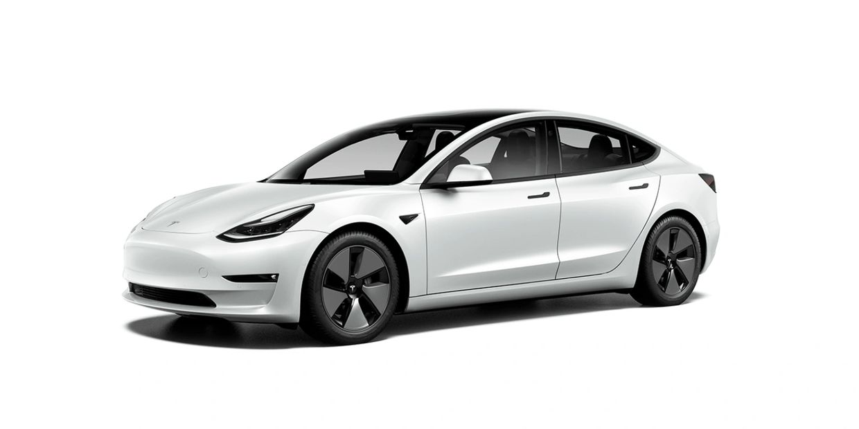 White Tesla Model 3 Windshield Replacement