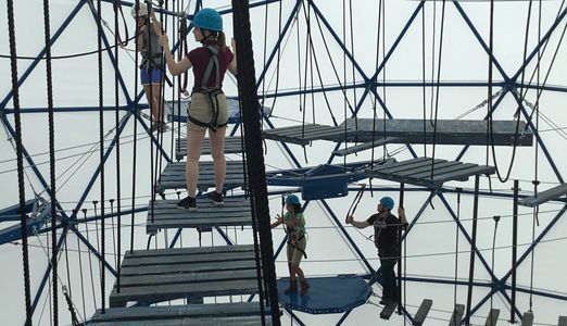 Play with aerial adventure domes